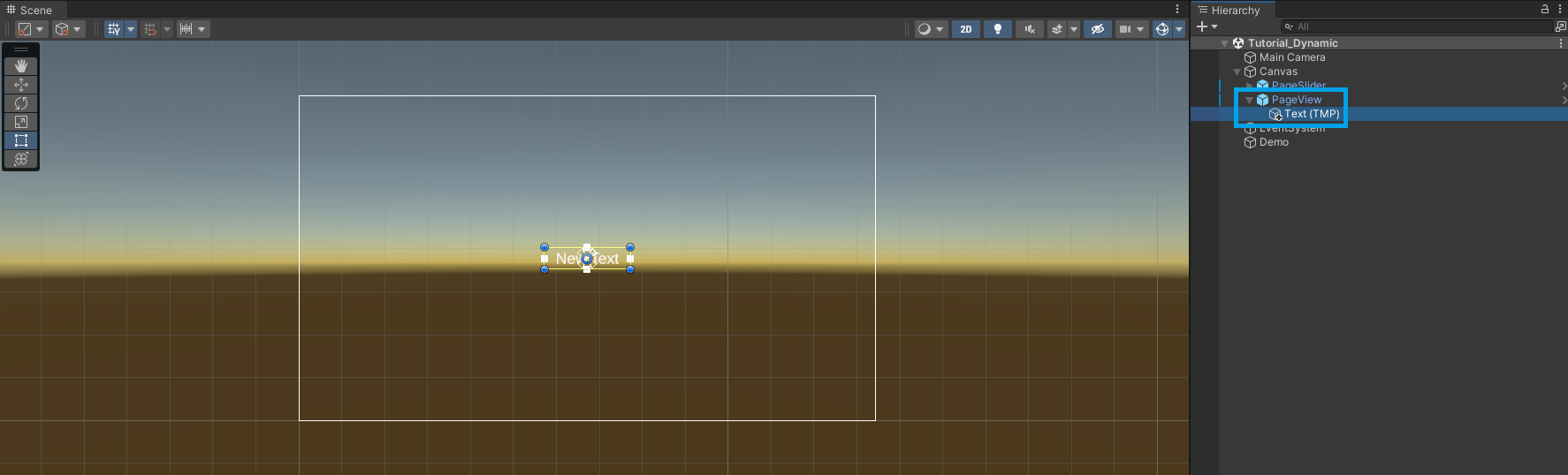Add a page view layout