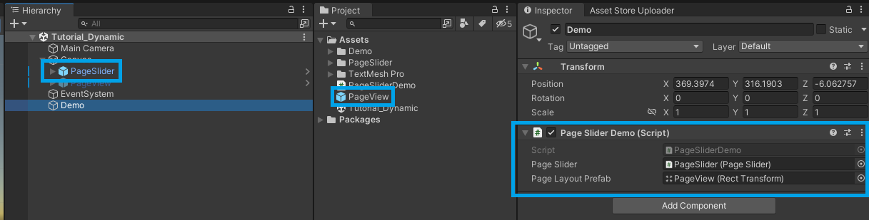 Assign the necessary references